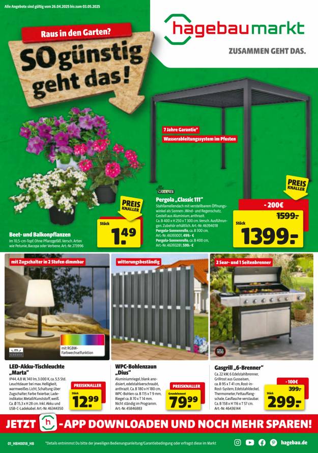 Prospekt Hagebaumarkt